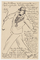 KT 1457
<br/>
Briefkaart met een portret van Willy Sluiiter
<br/>
<em>Sluiter, Willy (1873-1949)</em>